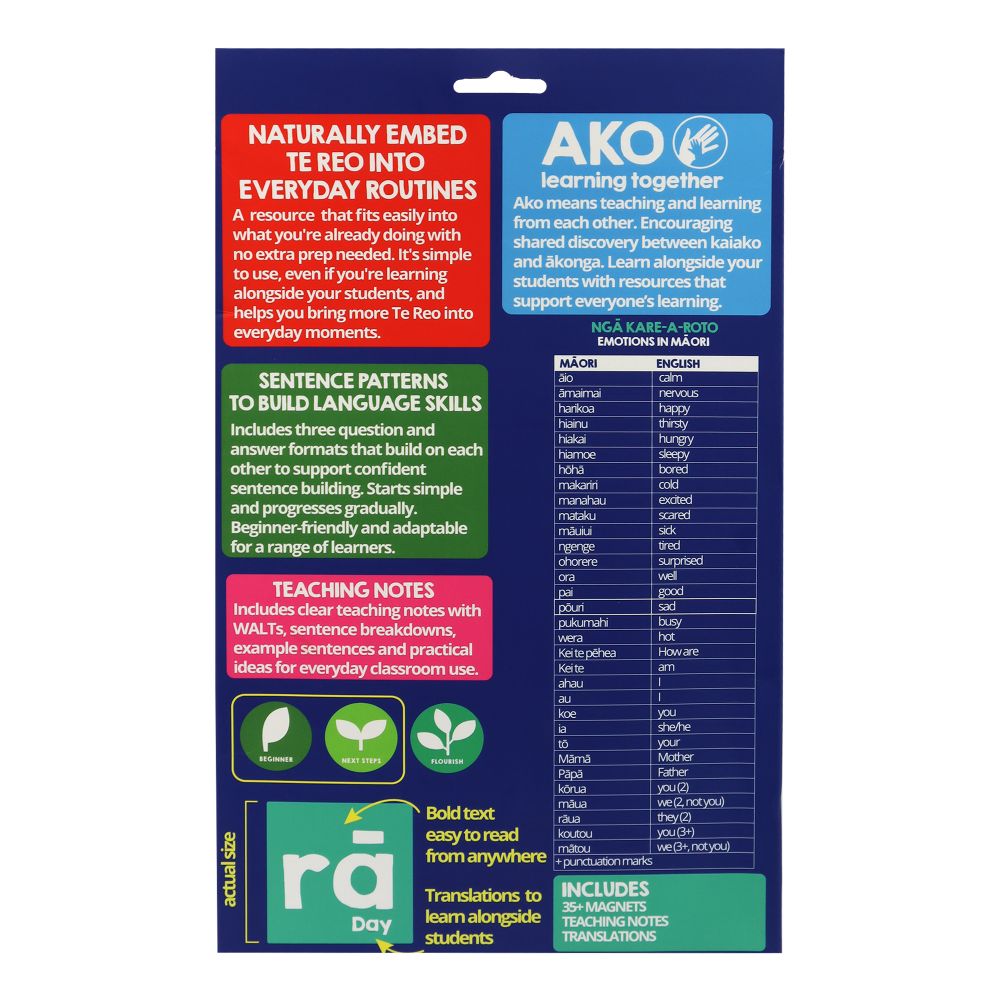 Magnetic Emotions in Te Reo Māori - XMT Creations