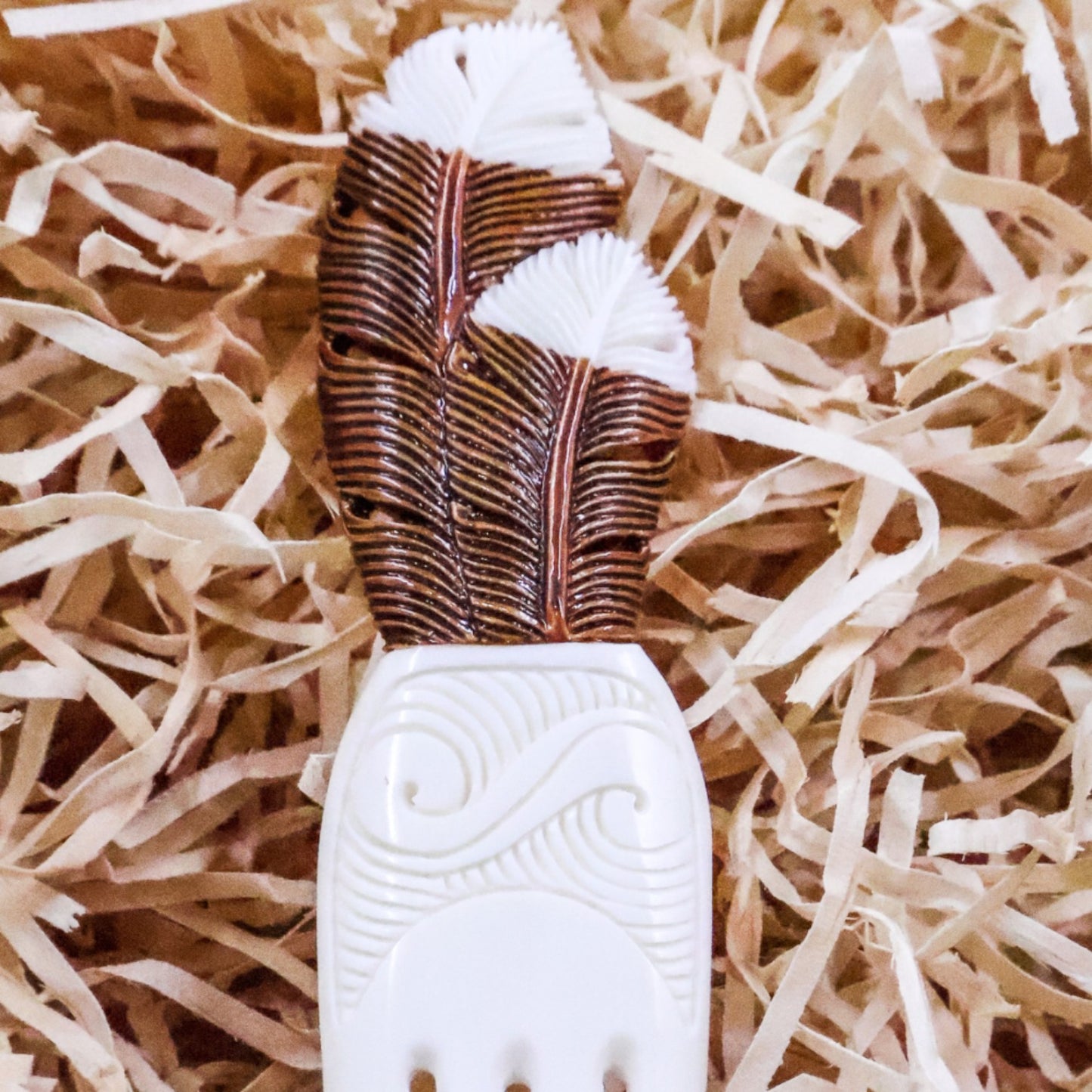 XL Brown Huia Feather Heru - XMT Creations