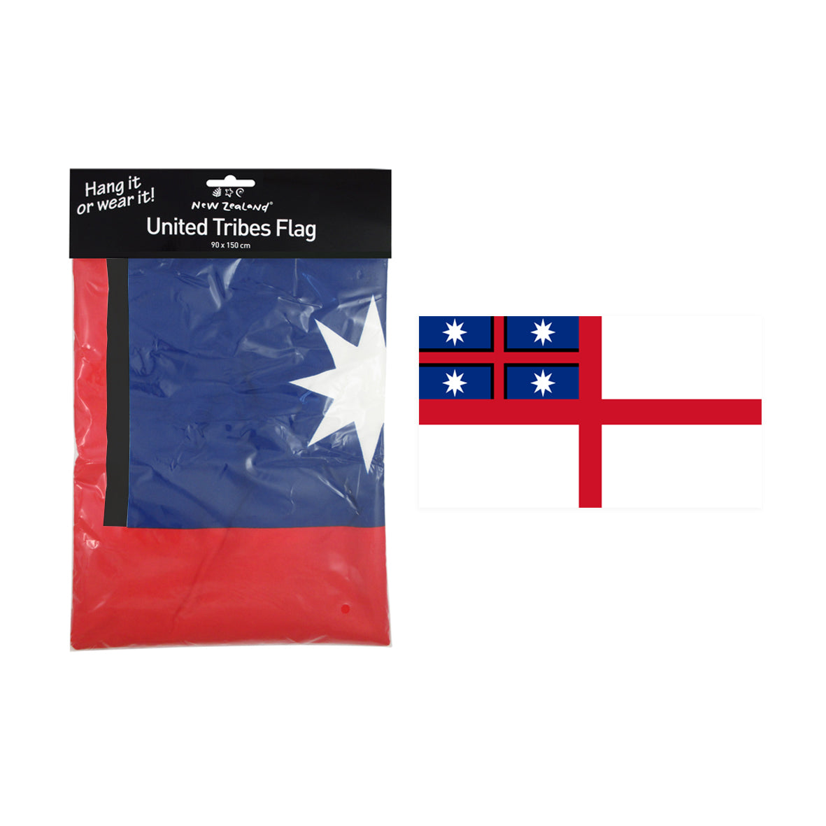 Flag United Tribes NZ 90x150 - XMT Creations