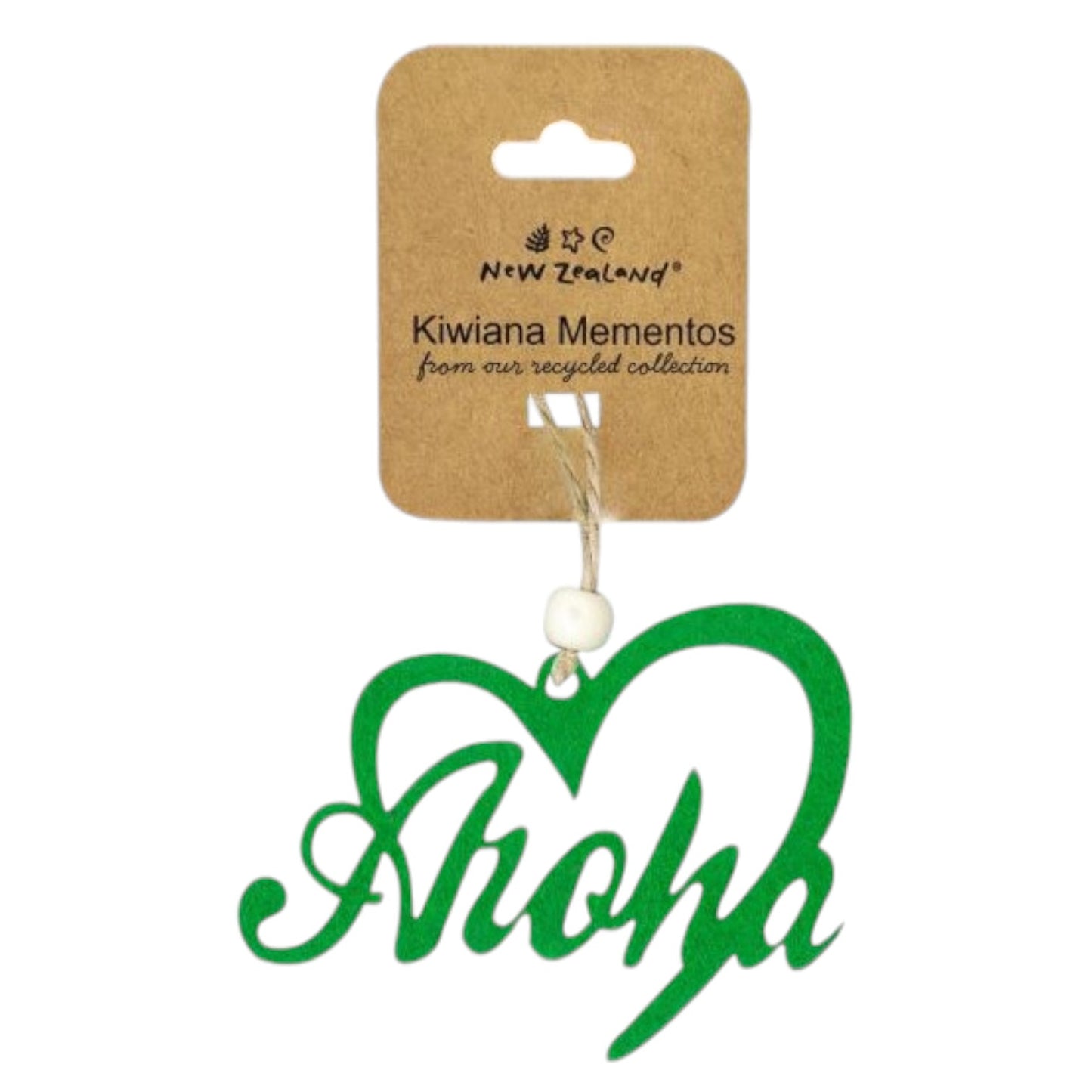 Green Aroha: Felt Hanging Ornament - XMT Creations