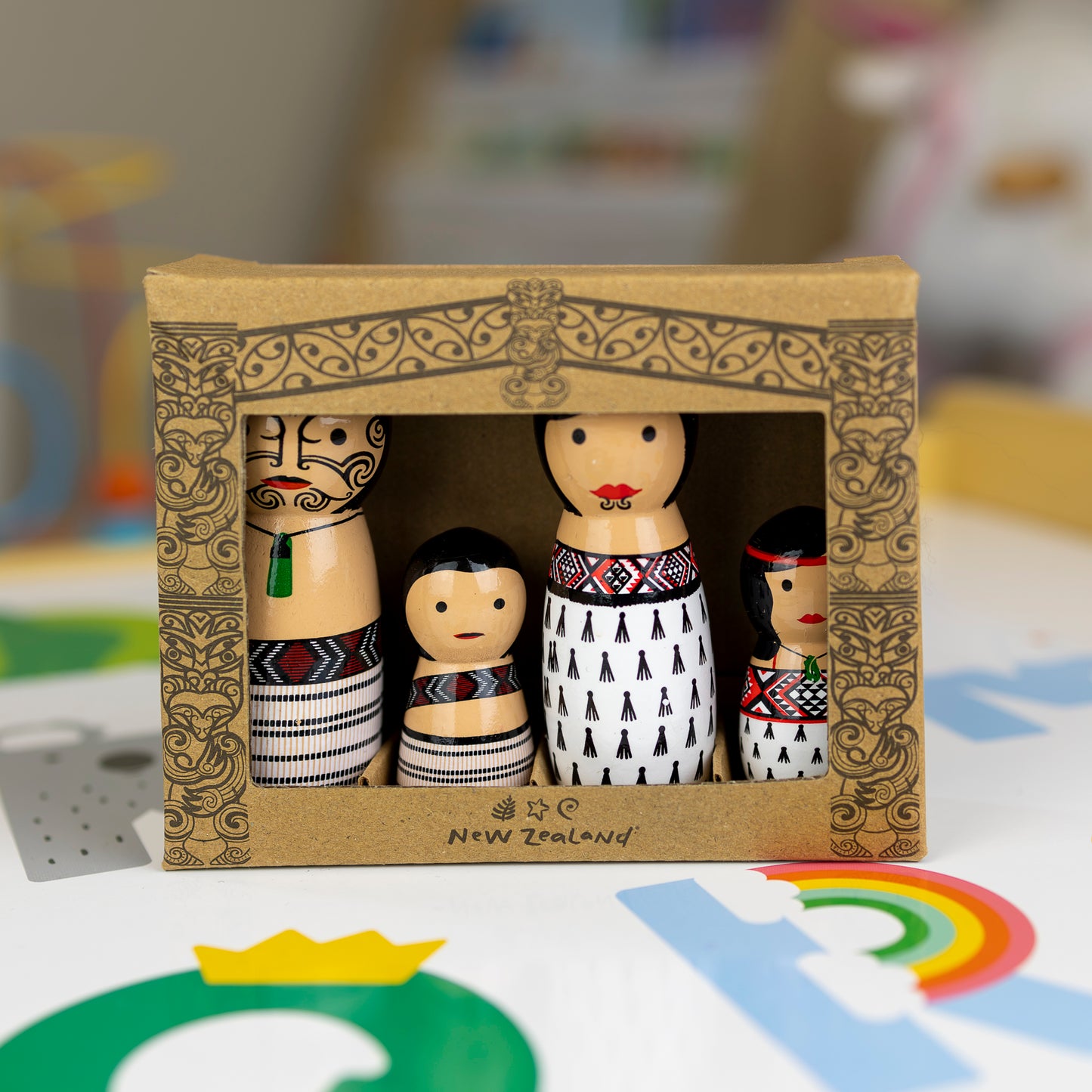 Peg_Doll_Māori_Whānau_4pc_3 - XMT Creations