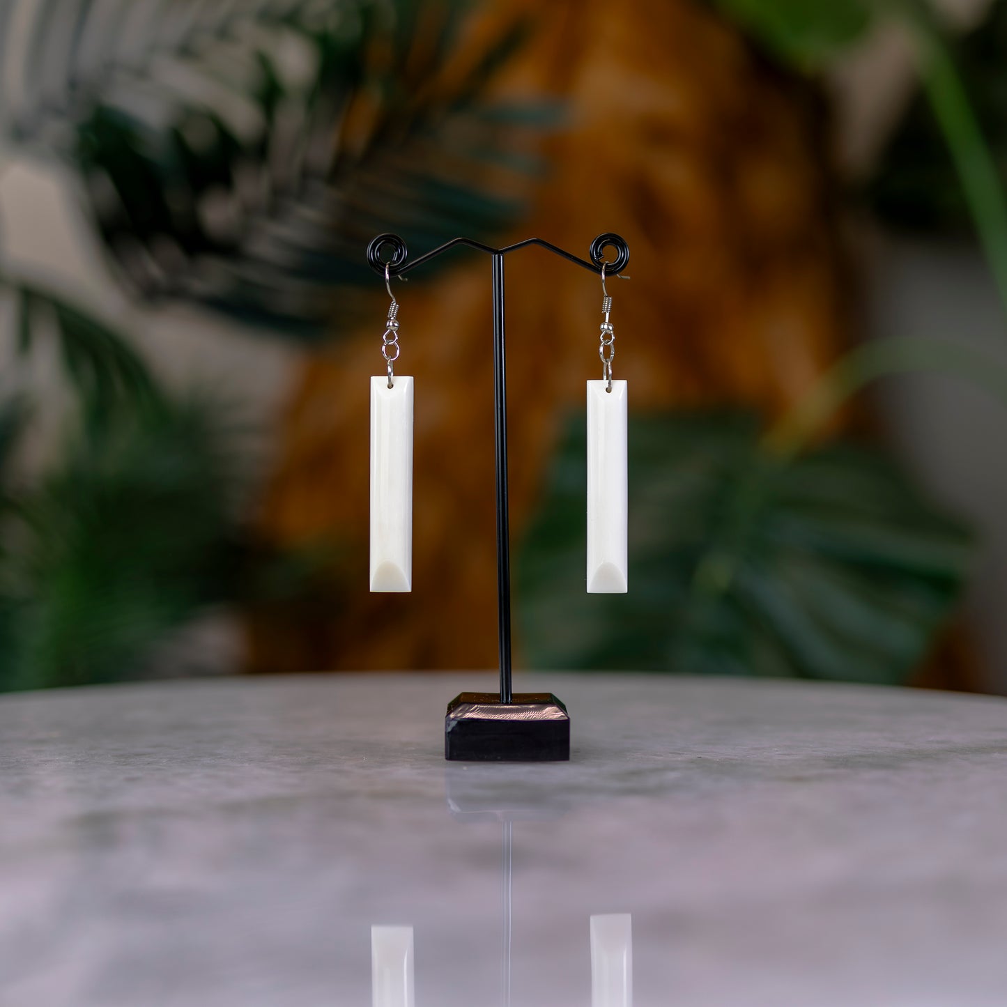 Bone Toki Style Earrings - Small - XMT Creations