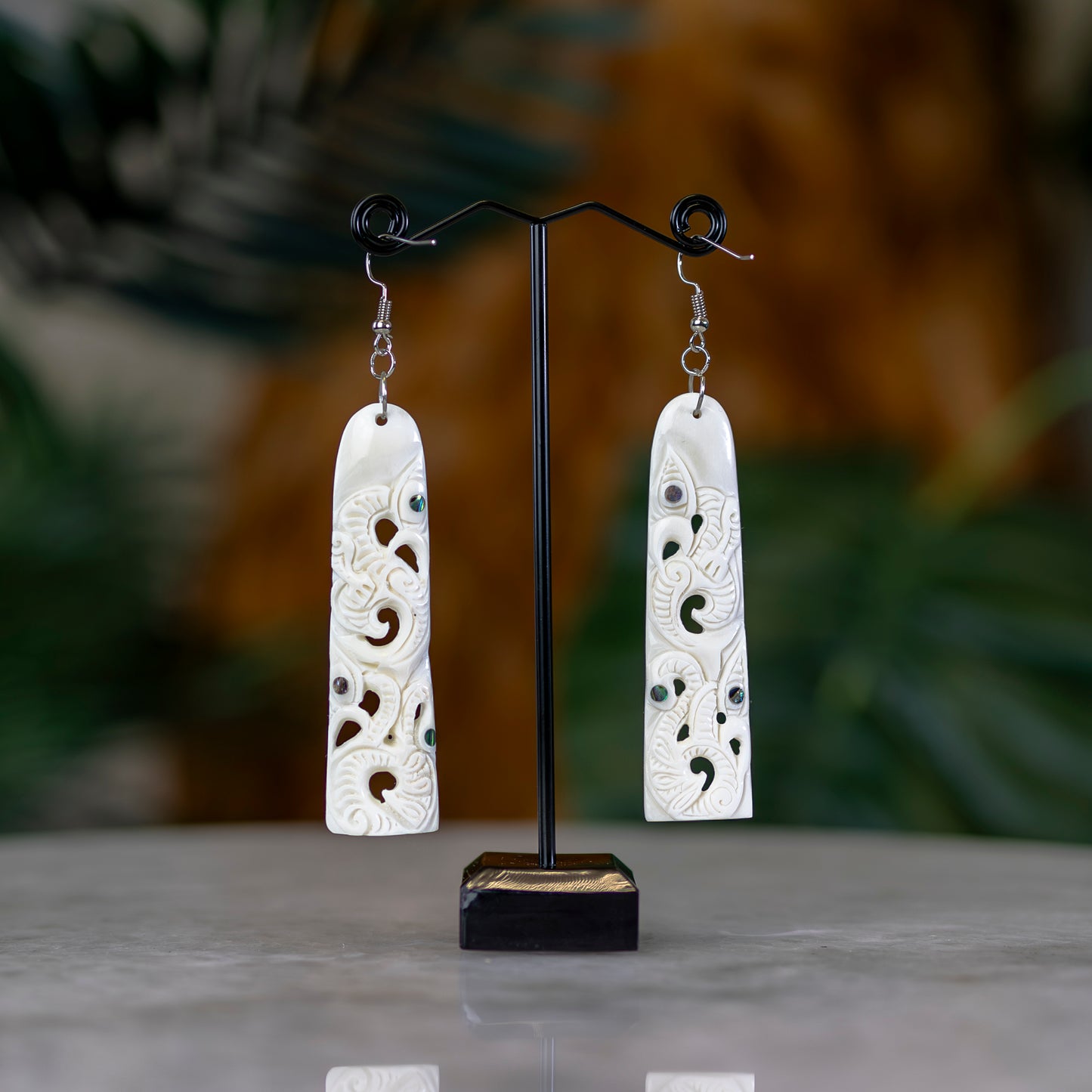 Triple Manaia Bone Earring - XMT Creations