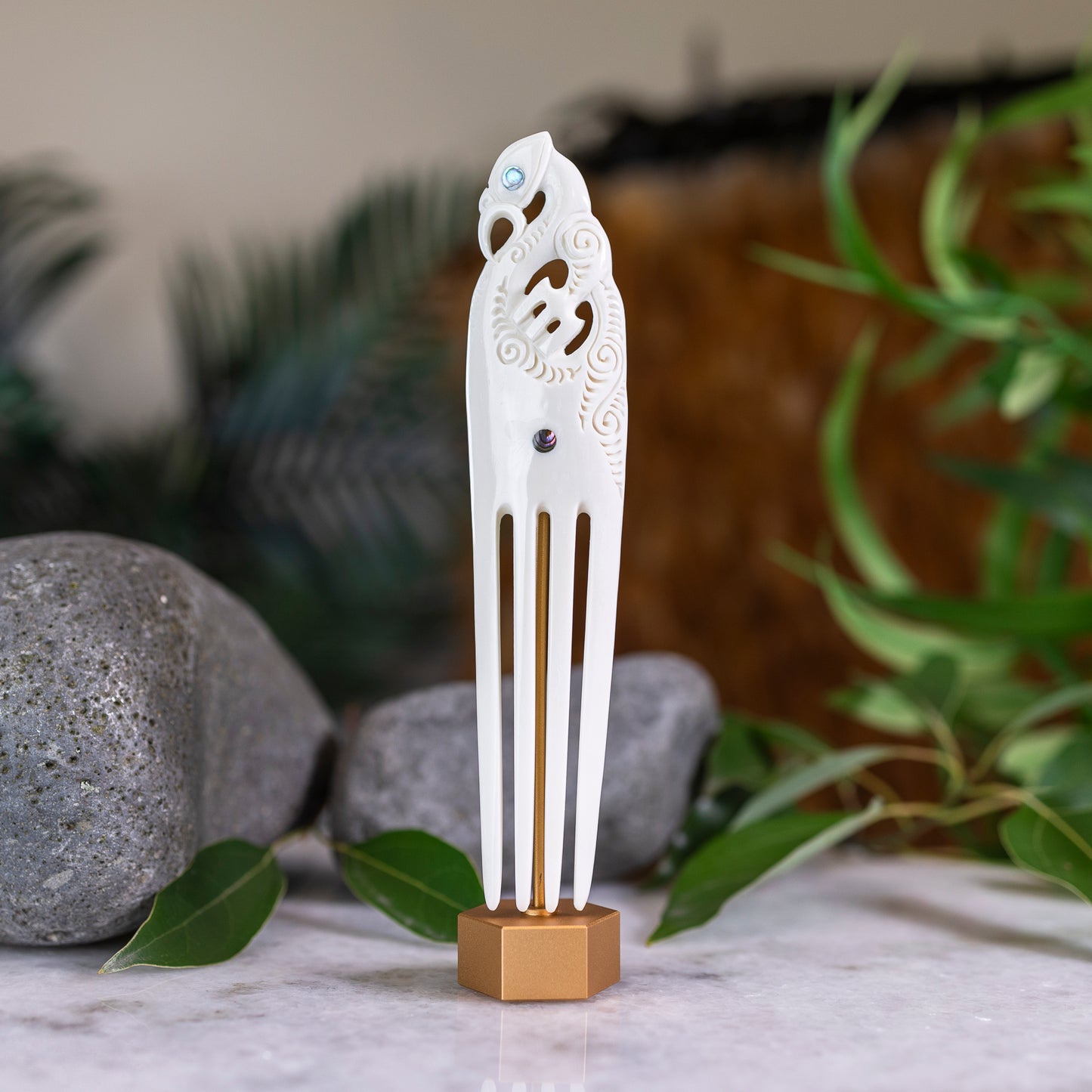 XL Left Facing Bone Manaia Heru - XMT Creations