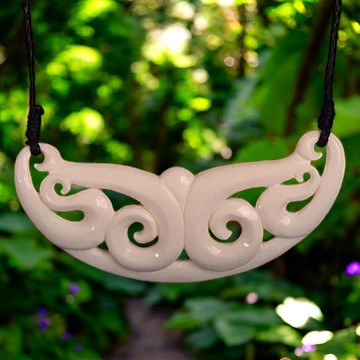 Bone Koru Breastplate Pendant - XMT Creations
