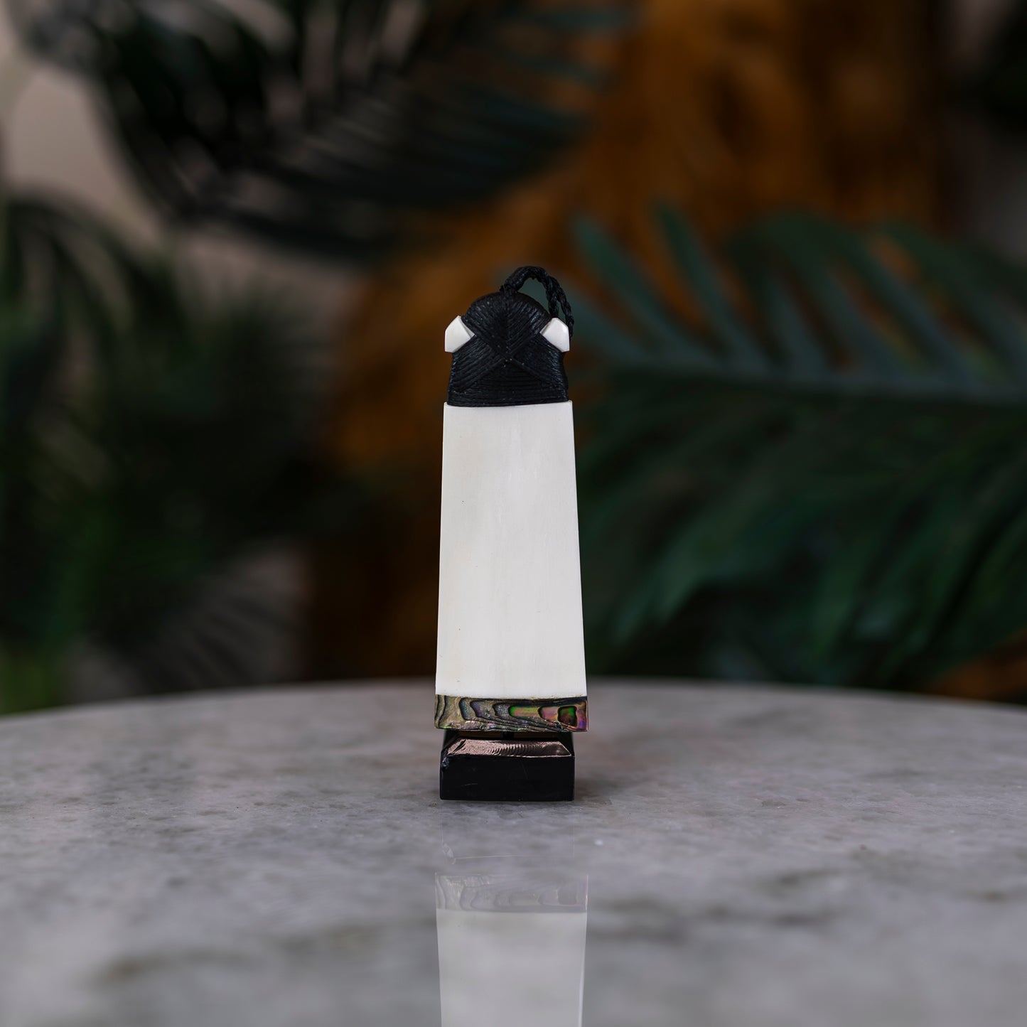 Bone Toki with Pāua Pendant - Large - XMT Creations