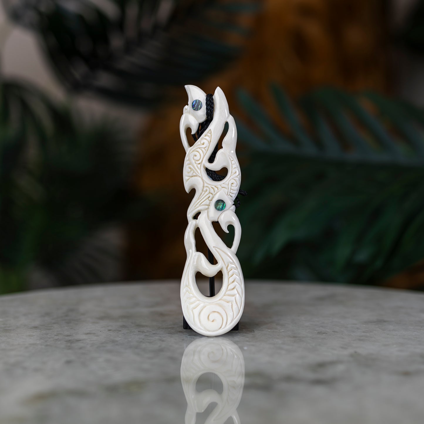 XL Bone Curved Manaia Pendant - XMT Creations