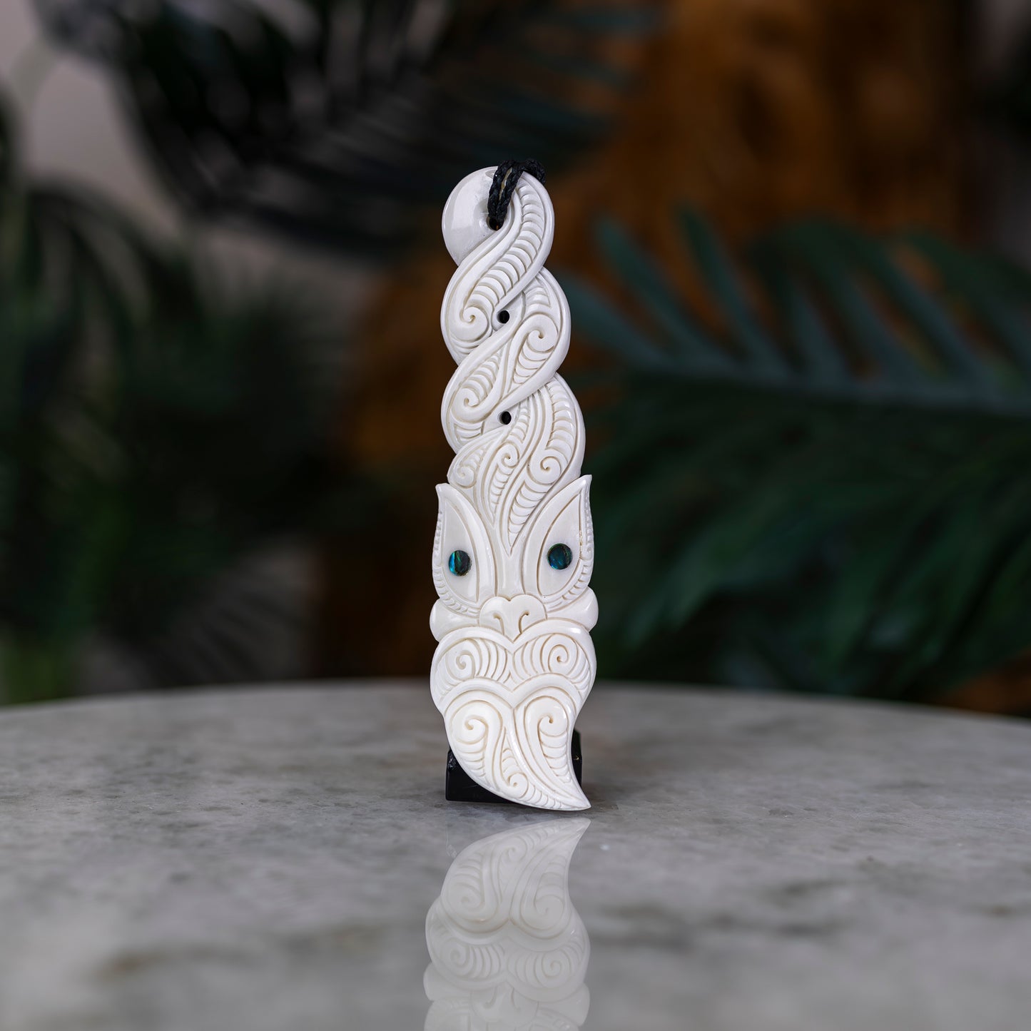 XL Bone Tiki Twist Pendant - XMT Creations