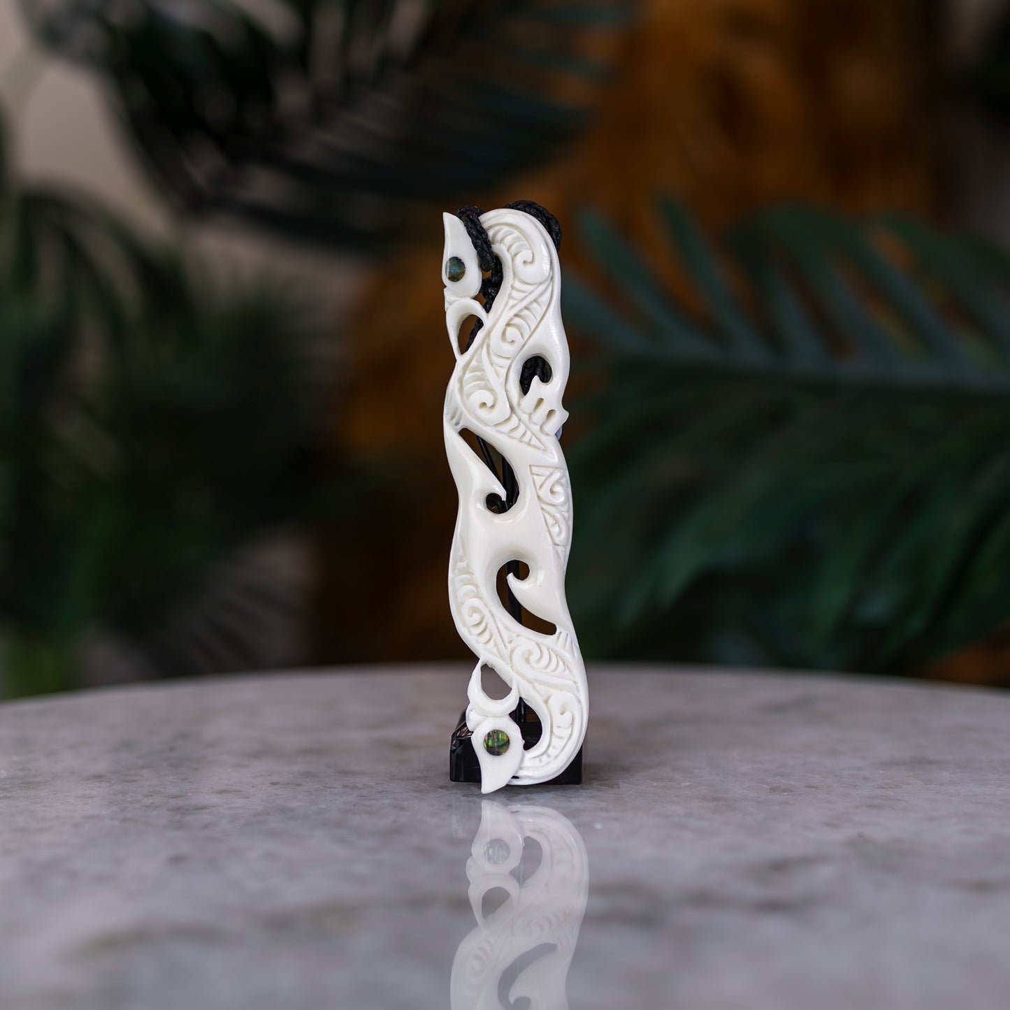 XL Bone Twin Manaia Pendant - XMT Creations