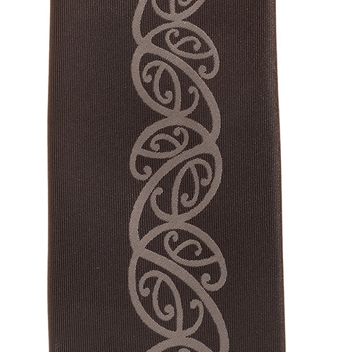 Black Māori with Kowhaiwhai Necktie - XMT Creations