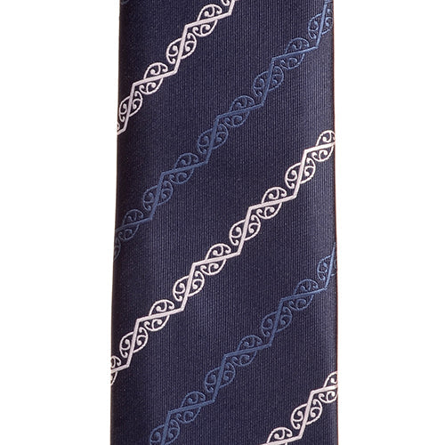 Blue Māori Necktie - XMT Creations