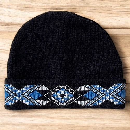 Light Blue Taniko Beanie - XMT Creations