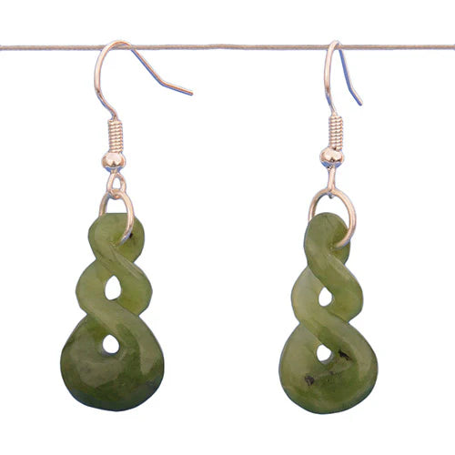 Pounamu Double Twist Earrings - XMT Creations