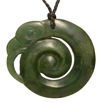 Pounamu Closed Manaia Koru Pendant - XMT Creations