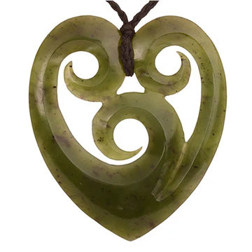 Pounamu_Triple_Heart_Koru_Pendant_1 - XMT Creations