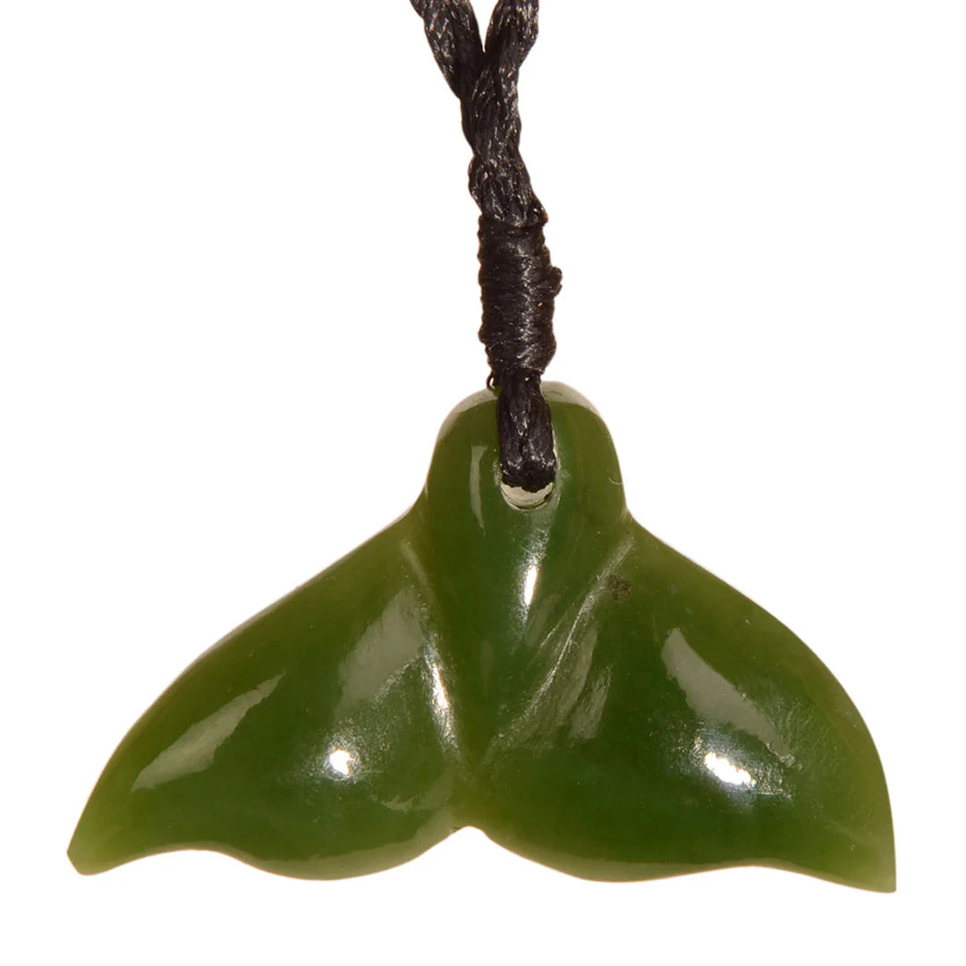 Pounamu Whale Tail Pendant - XMT Creations