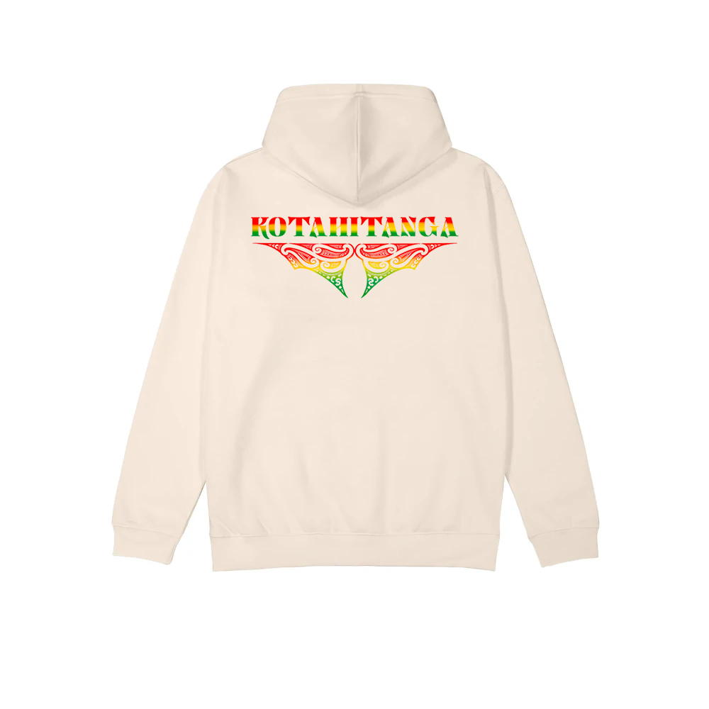 Kotahitanga Crest Hoodie - Cream - XMT Creations