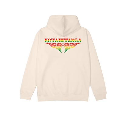 Kotahitanga Crest Hoodie - Cream - XMT Creations