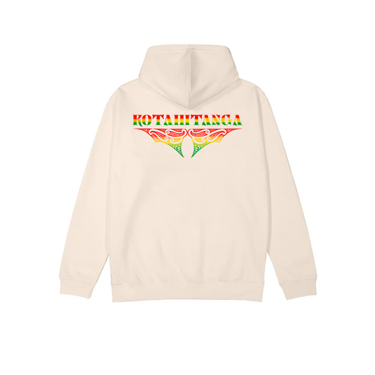 Kotahitanga Crest Hoodie - Cream - XMT Creations