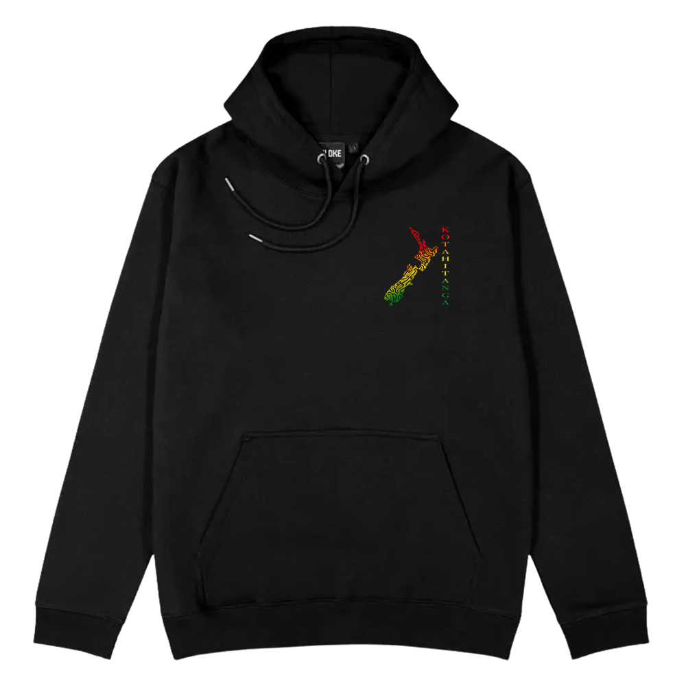 Kotahitanga Crest Hoodie - Black - XMT Creations