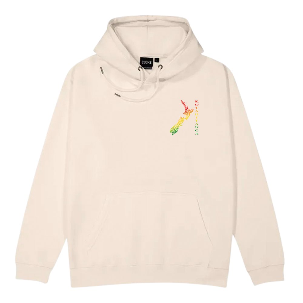 Kotahitanga Crest Hoodie - Cream - XMT Creations