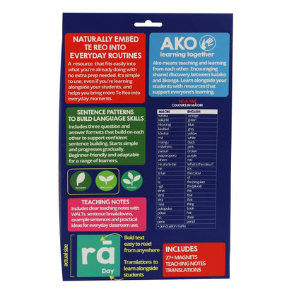 Magnetic Colours in Te Reo Māori - XMT Creations