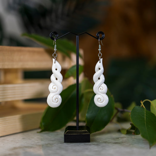 Bone Koru Earrings - XMT Creations