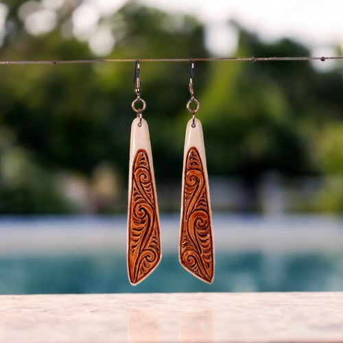 Drop Earring with Stain - XMT Creations