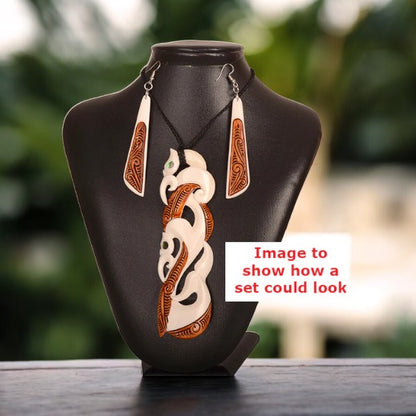 Drop Earring with Stain - XMT Creations