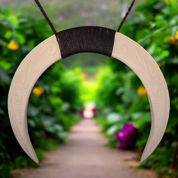 XL Pig Tusk Pendant - XMT Creations