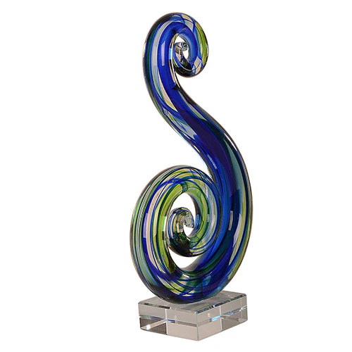 large_double_koru_glass_ornament_1 - XMT Creations