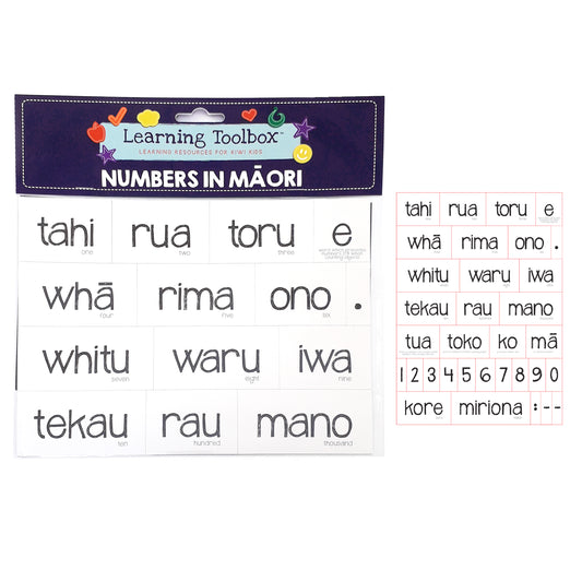 Magnetic NZ Māori Numbers 33pcs