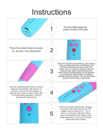 Kids 3D Printing Pen Bundle - XMT Creations